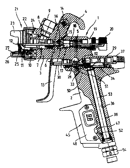 Paint jetting gun