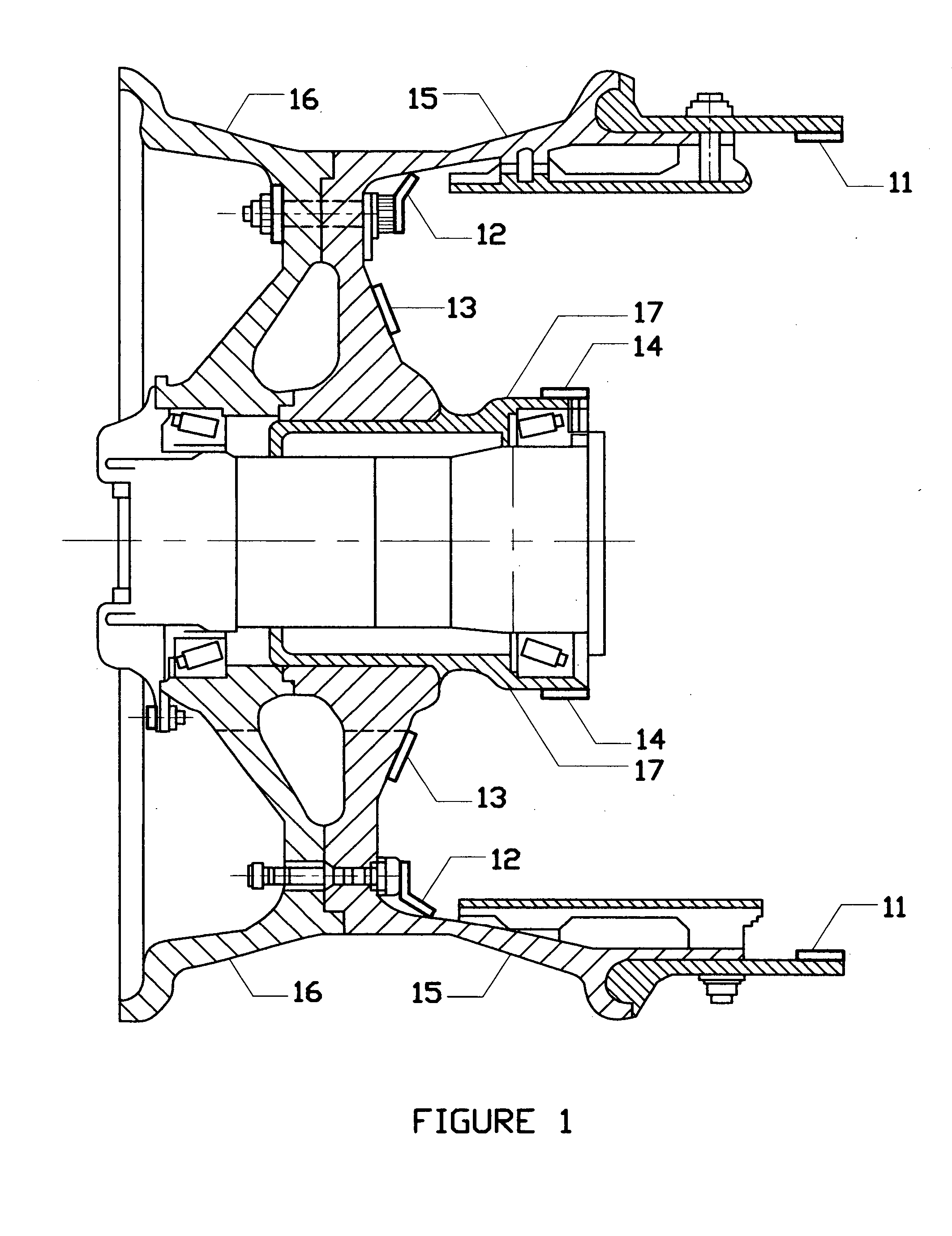 Magnetically induced aircraft landing wheel rotation