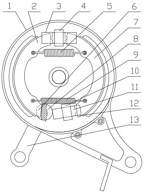 An electric bicycle drum brake