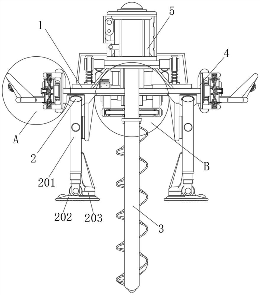 Pipe pile core digging machine