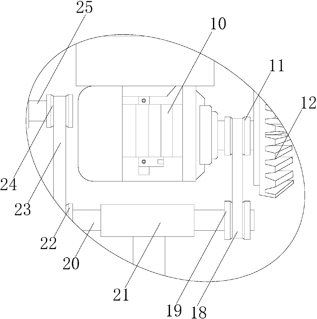 Fertilizer application device for garden land