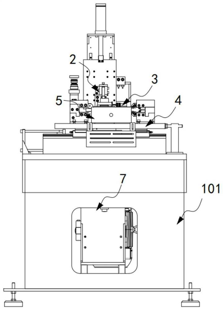 Chipping separation device of machining grinding machine