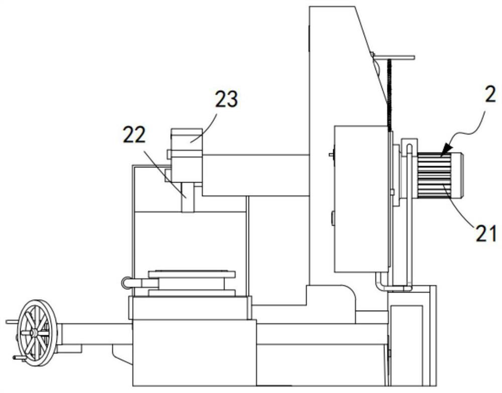 Chipping separation device of machining grinding machine