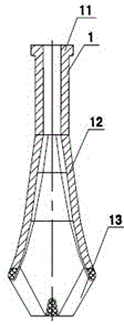 Thin billet plate fast-to-replace submerged nozzle