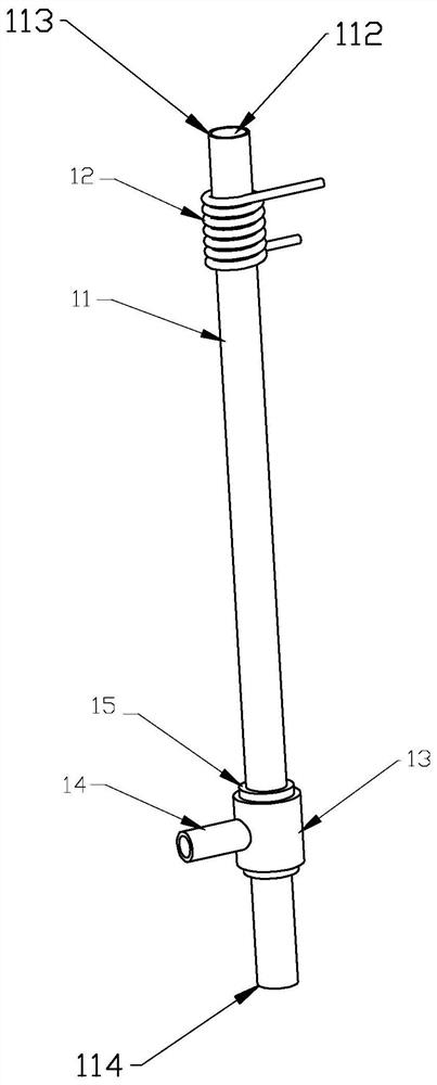 Heat treatment device for elastic titanium-nickel alloy glasses leg linear blank