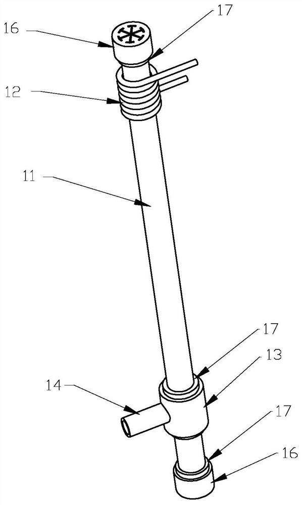 Heat treatment device for elastic titanium-nickel alloy glasses leg linear blank