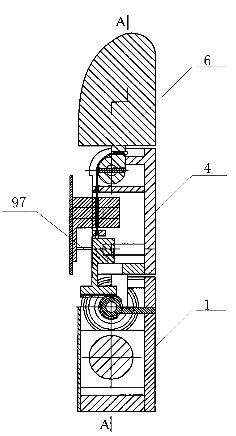 Flexible part and rack type parallel finger device integrating coupling and under-actuation