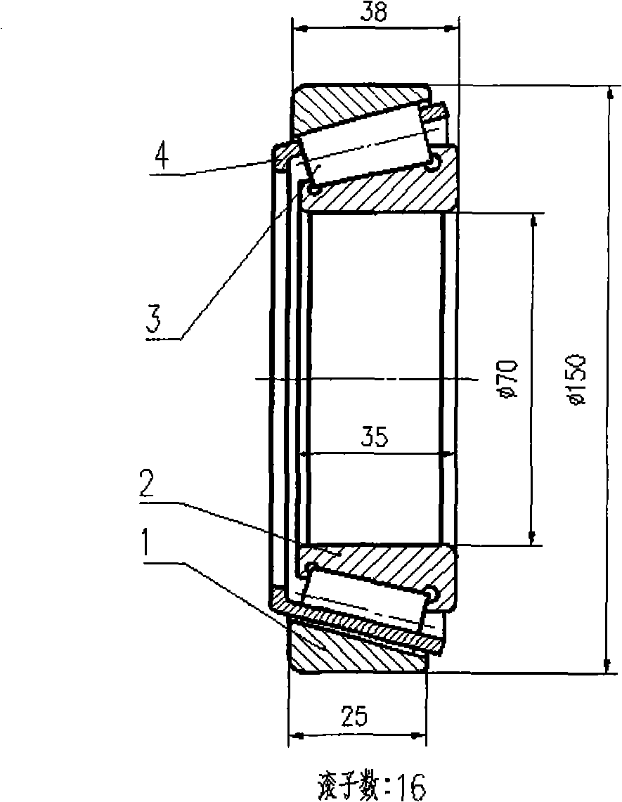 Tapered roller bearing with high strength and low friction torque