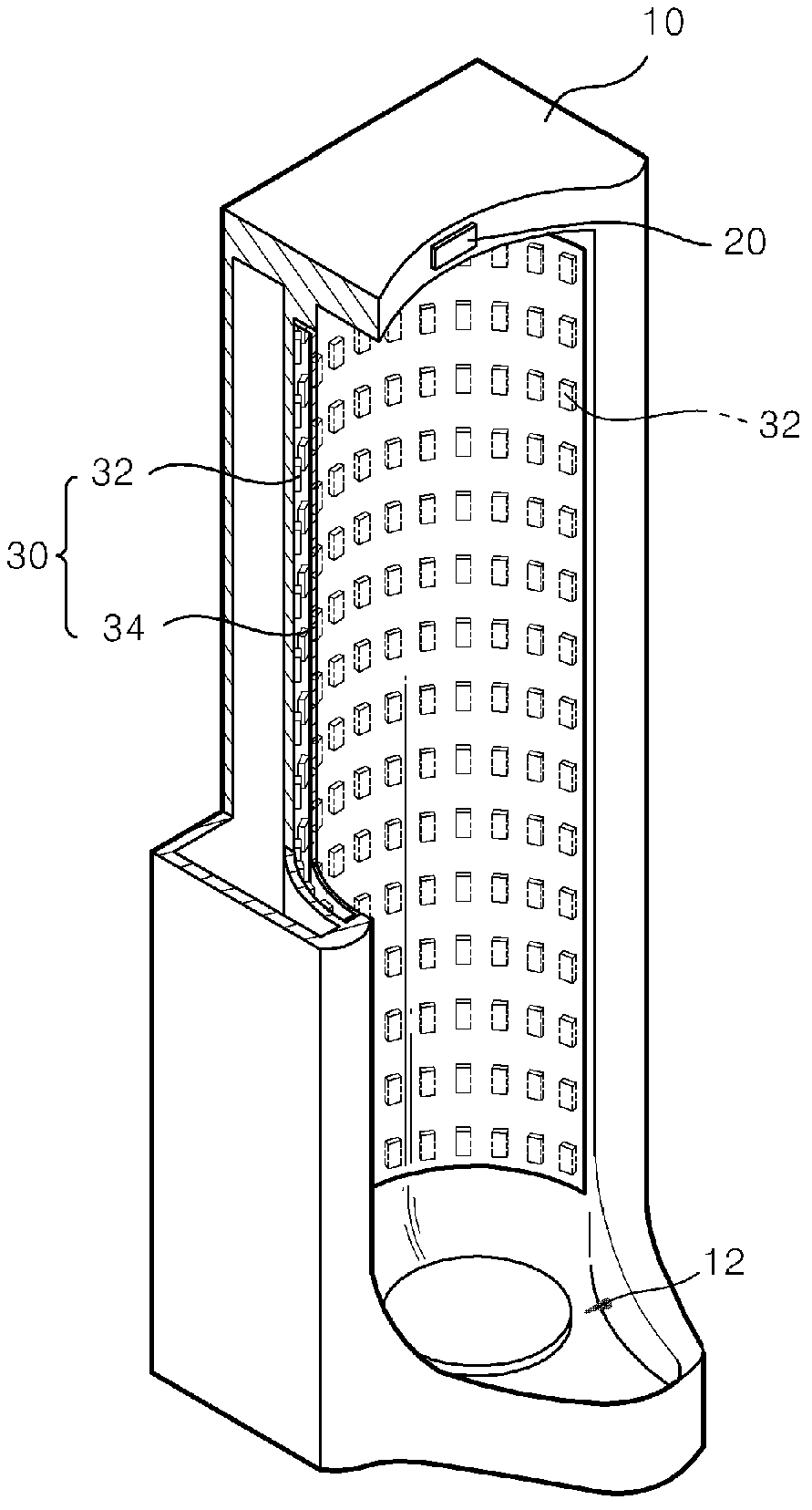 Urinal where imaging device is installed