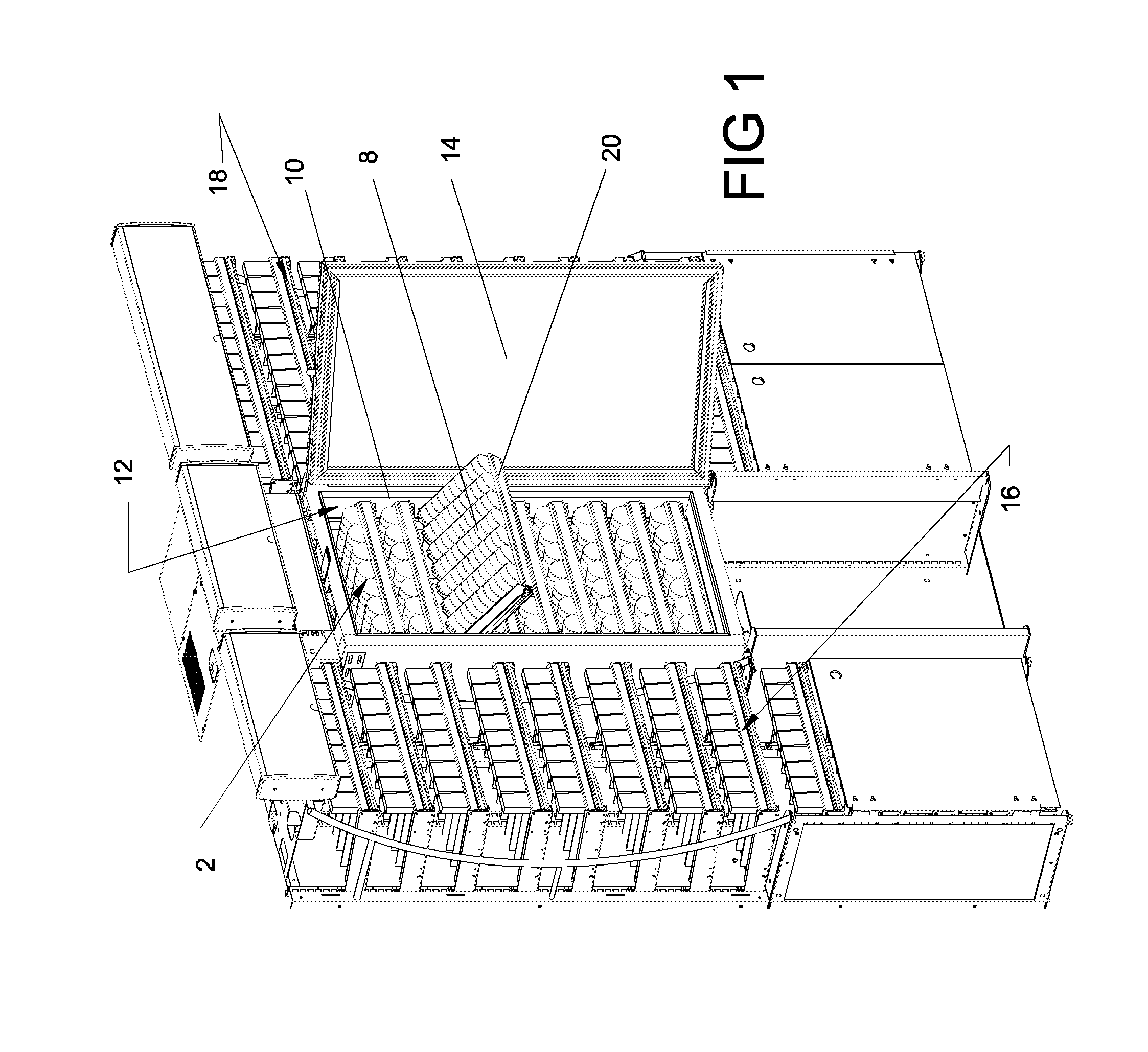 Sliding and Tilting Shelves, Especially for Use in a Refrigerated Mechandise Display