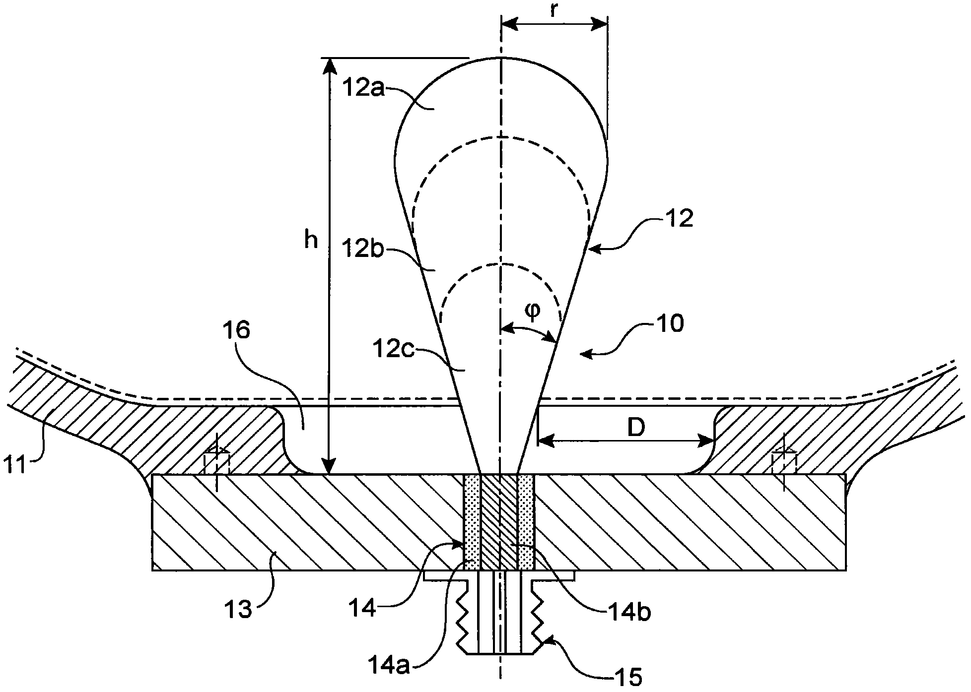 A device for monitoring a gas-insulated high-voltage substation by measuring partial discharges and the gas-insulated high-voltage substation using the device