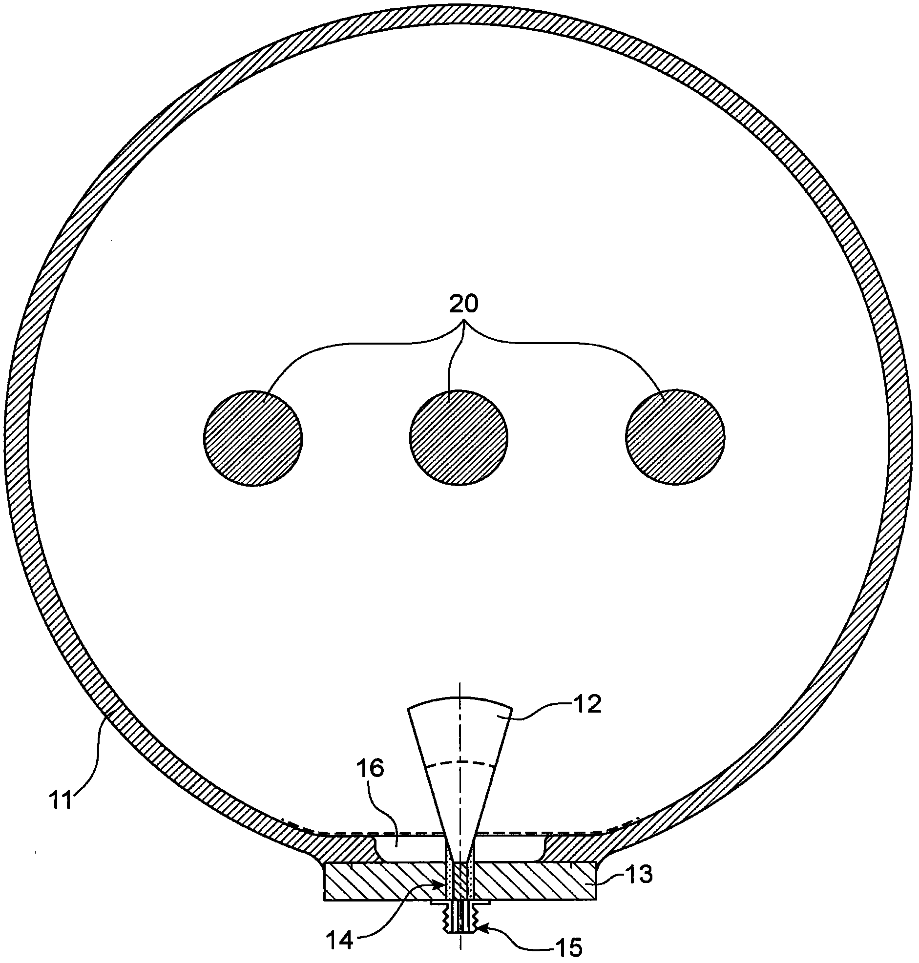 A device for monitoring a gas-insulated high-voltage substation by measuring partial discharges and the gas-insulated high-voltage substation using the device