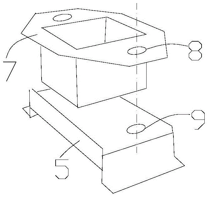 Integral pre-embedded structure of group double-headed anchor bolts and its construction method