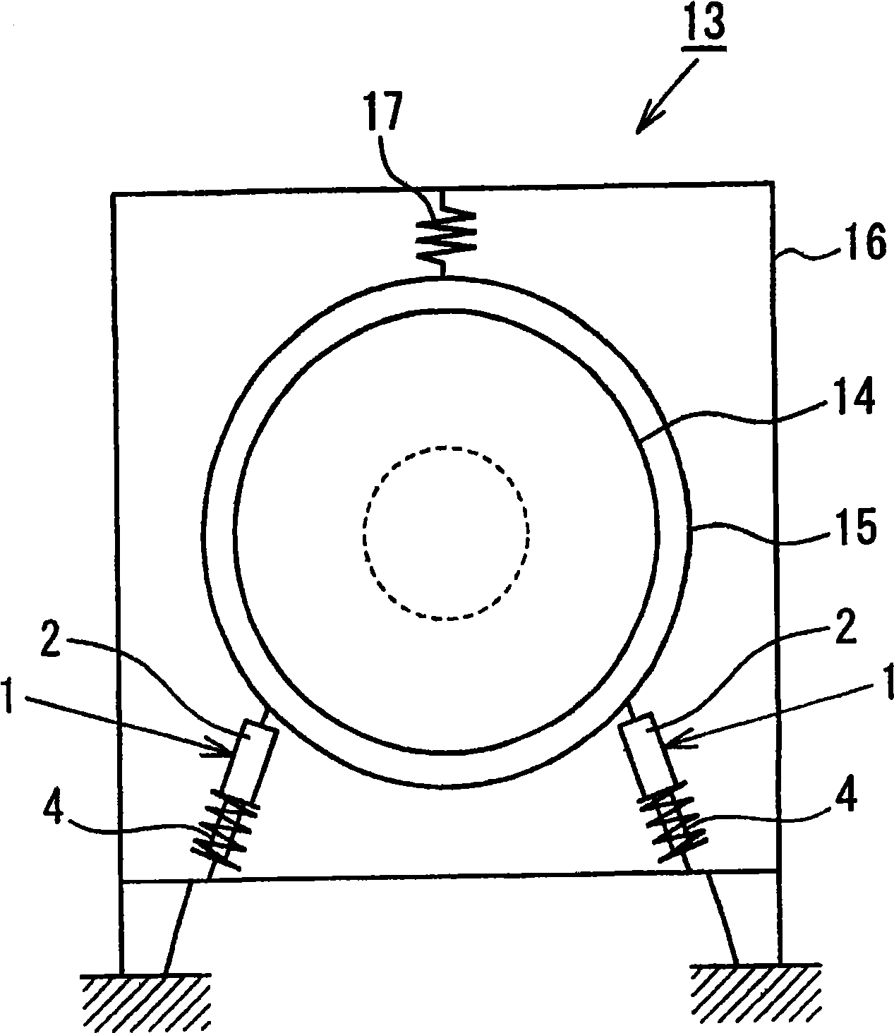 Washing machine damper