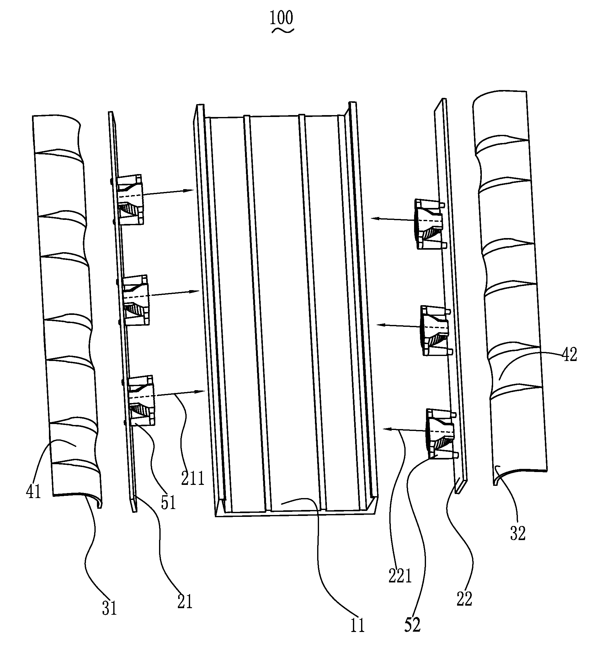 Bar-Typed Double-Row LED Lighting