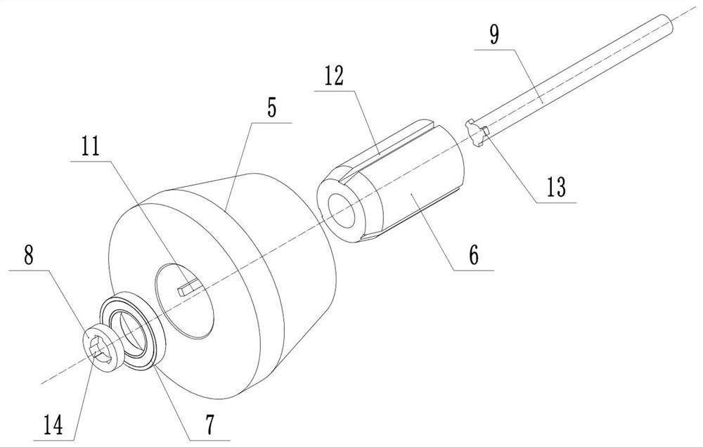 Bone tunnel preparation device for knee joint ligament reconstruction