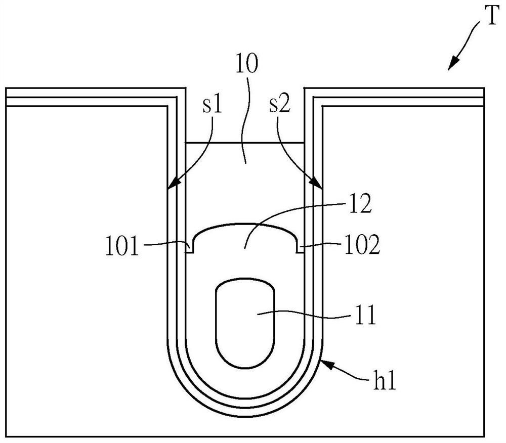 Trench type power semiconductor element and manufacturing method thereof