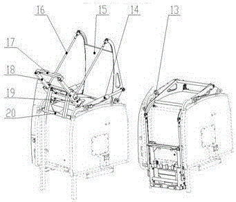 Side garbage collection device for compression type garbage vehicle