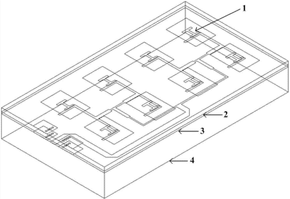 Broadband directional microstrip patch antenna