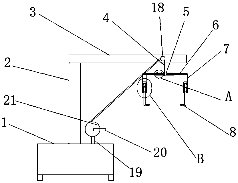 Turnover hoisting equipment for electrical cabinet