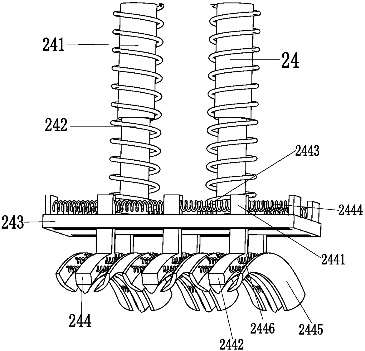 Wastewater treatment equipment hanging bracket