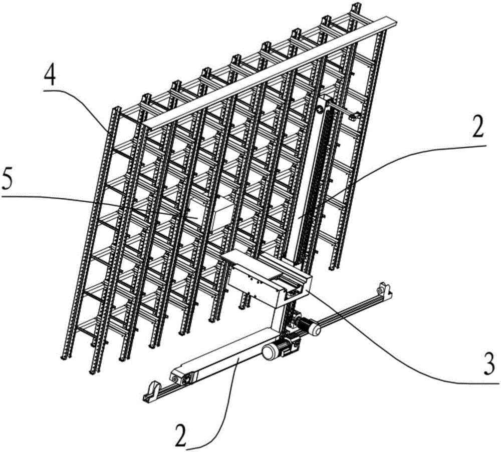 Goods conveying table applied to logistics stacking machine