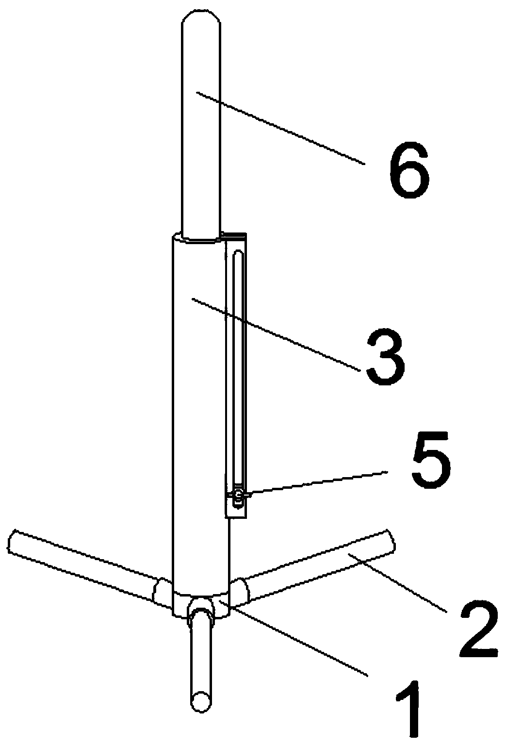 Convenient-to-detach badminton net rack