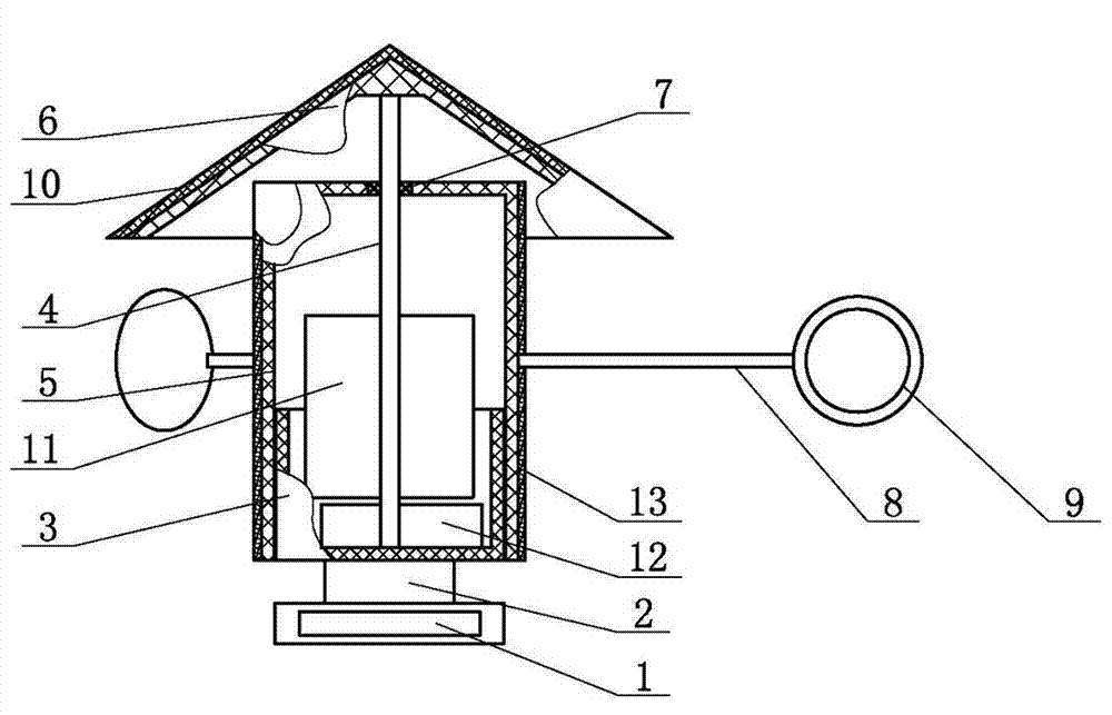 Pole-and-tower bird dispeller