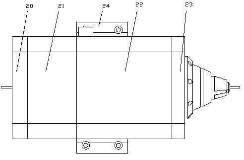 Rotary shaft device of integrated thin-wall pipe pneumatic clamping mechanism