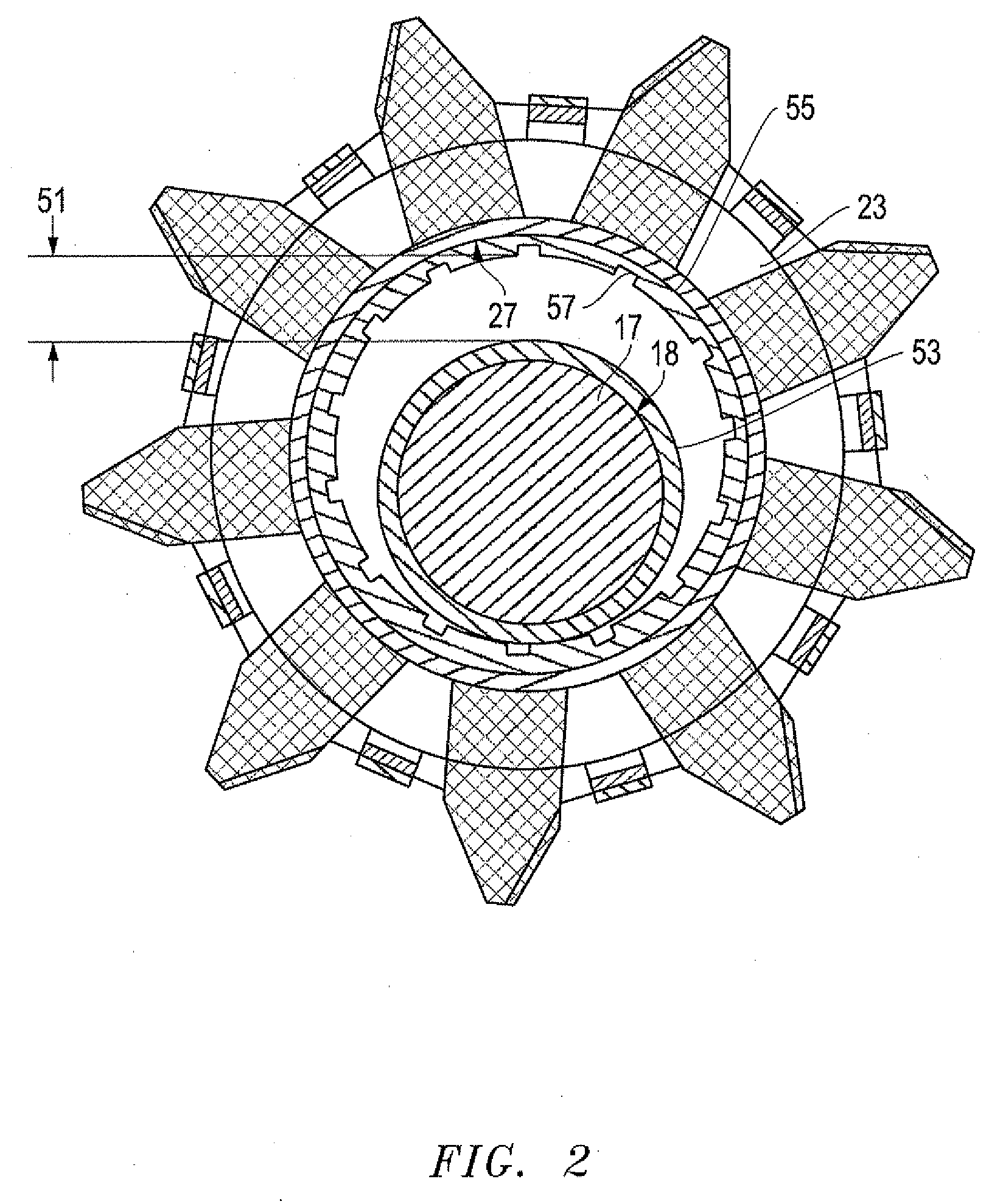 Downhole tool bearing system containing diamond enhanced materials