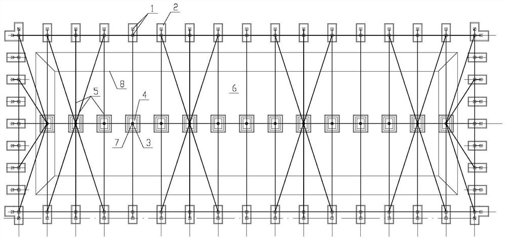 Structural device for closing coal yard by using existing windproof and dust suppression net