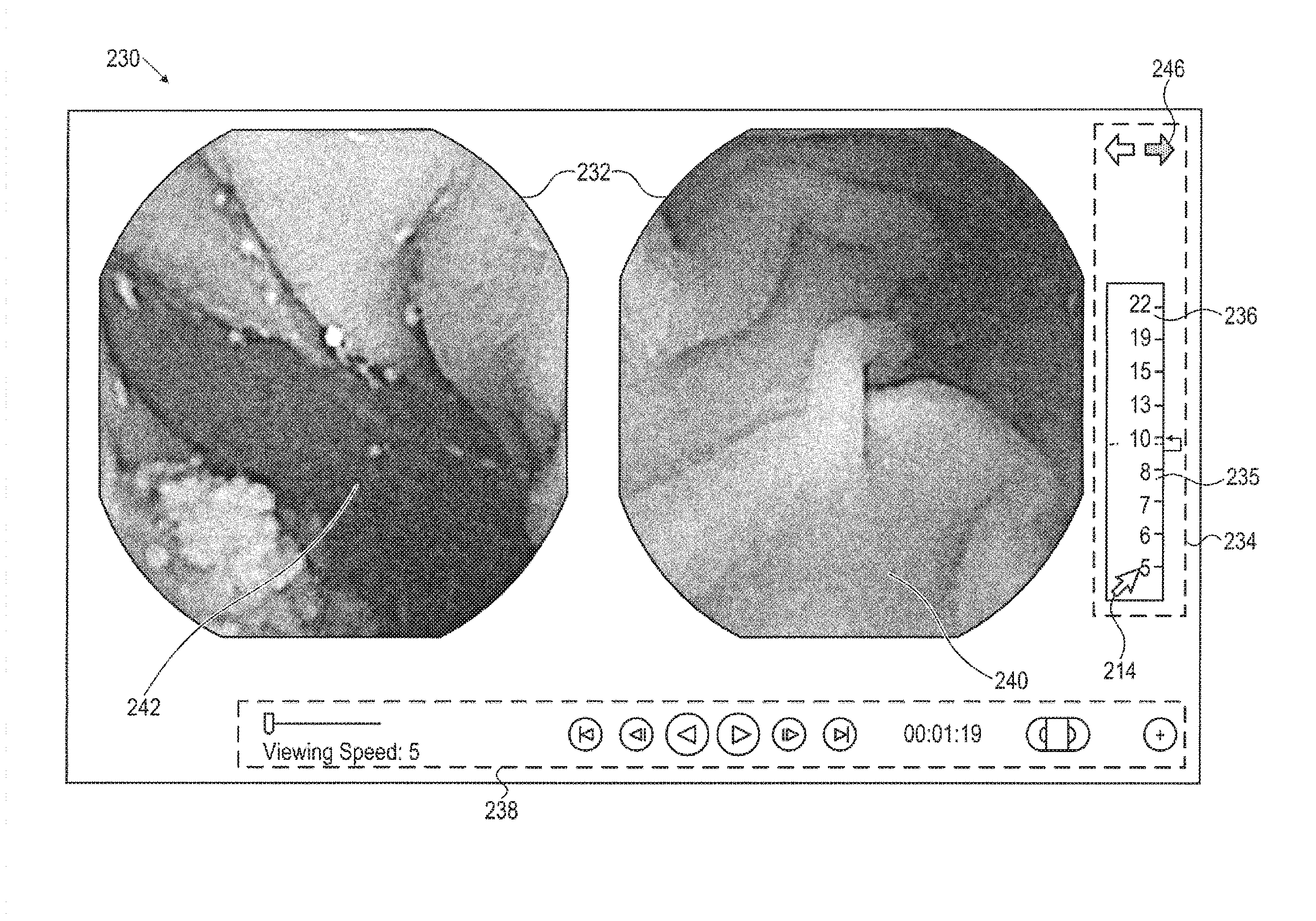 System and method for controlling the display of an image stream