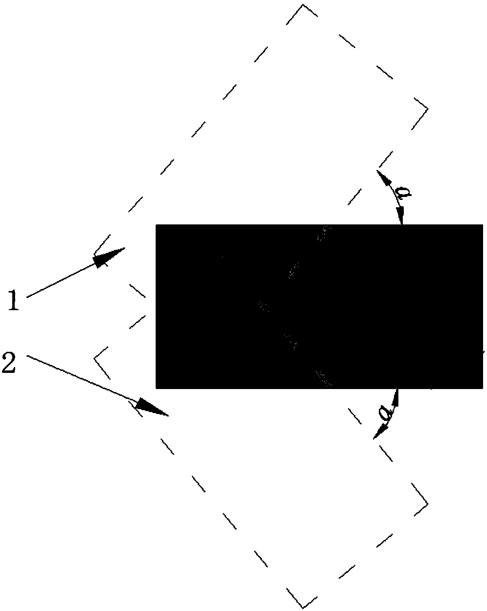 Signal emission warning device based on magnetic induction system to monitor forklift shovel tooth shedding