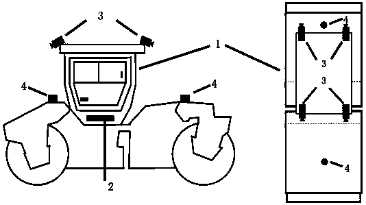 Road surface construction robot environment perception system and method based on multi-source sensor