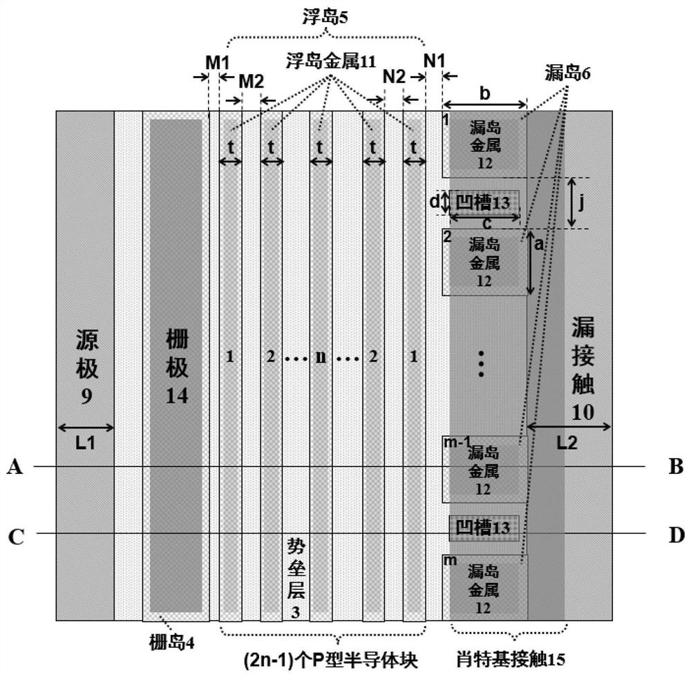 Heterojunction power device and manufacturing method thereof