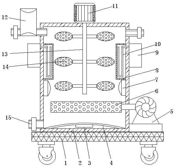 Environment-friendly drinking water toxic substance processing device