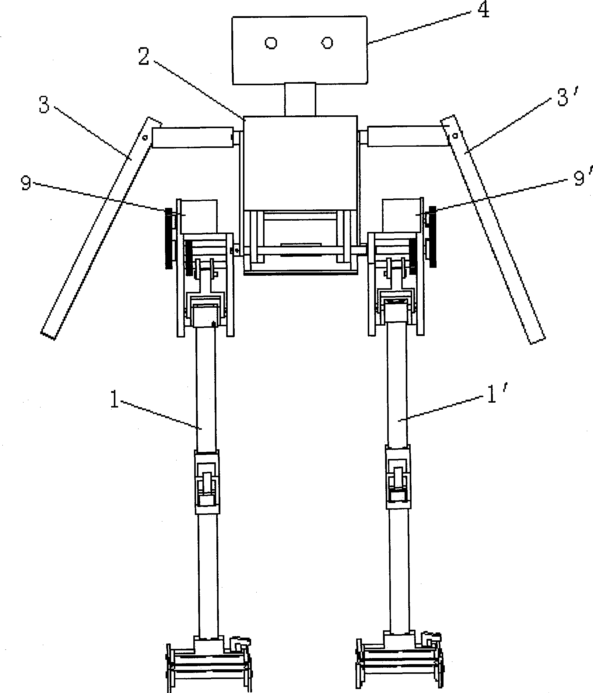 Both feet humanoid robot based on passive movement mode