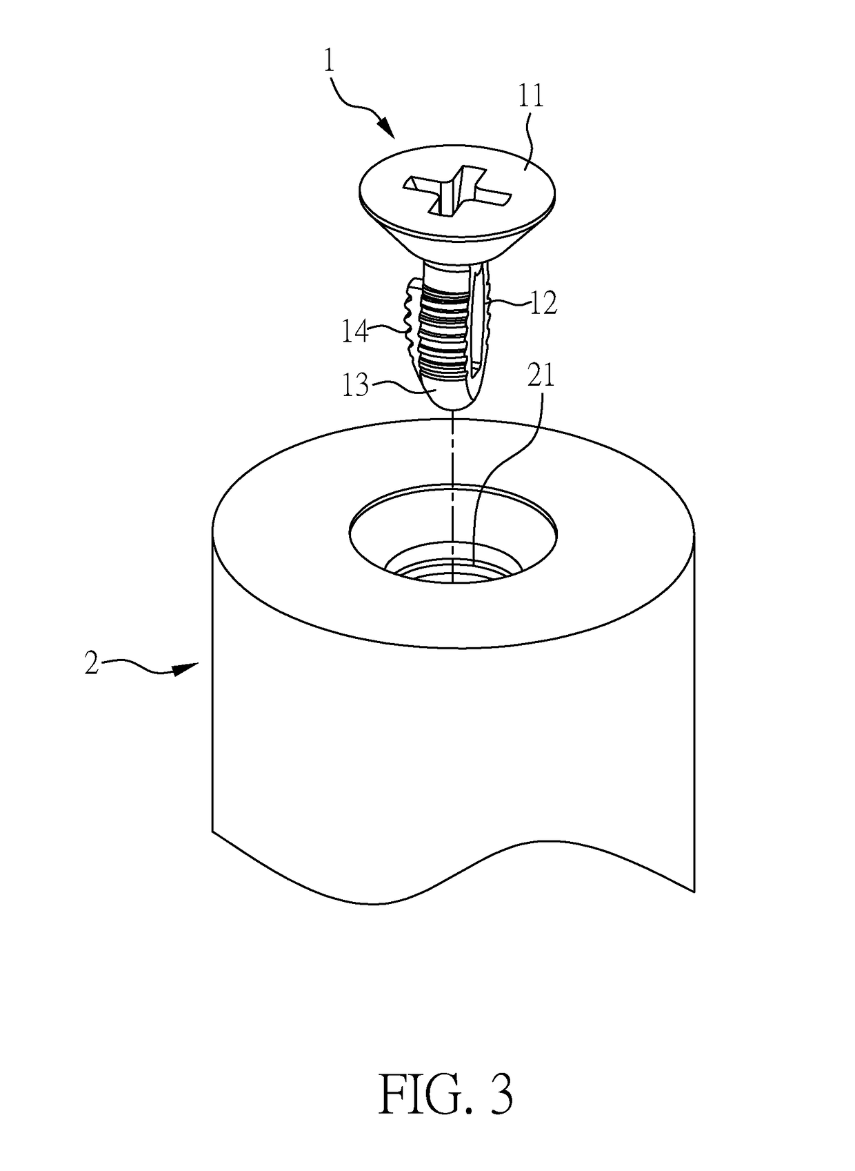 Pressing-type screw