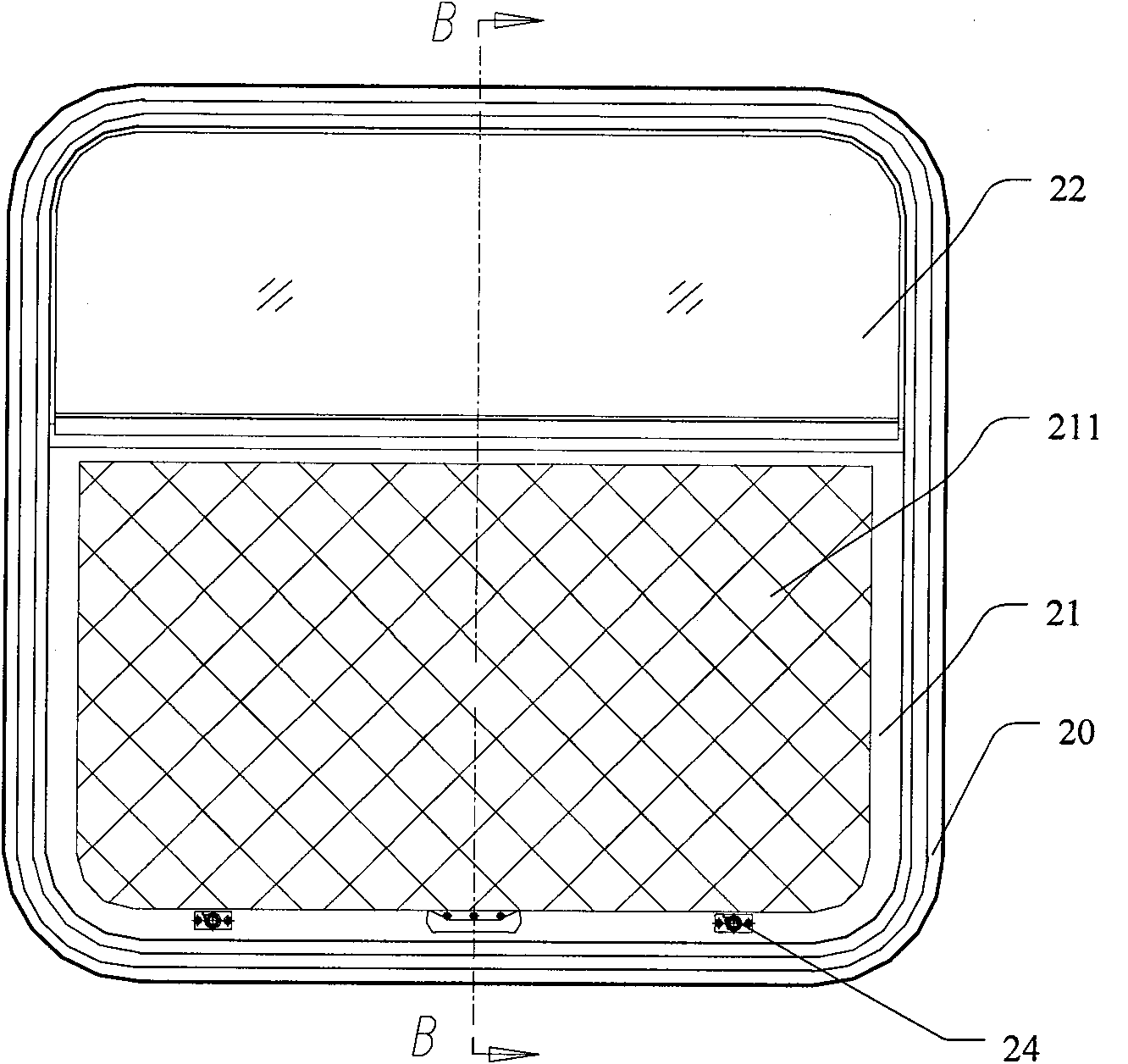 Passenger train rescue channel window