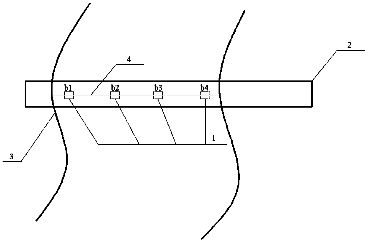 Measuring method and device for water resistance ratio of estuary bridge engineering