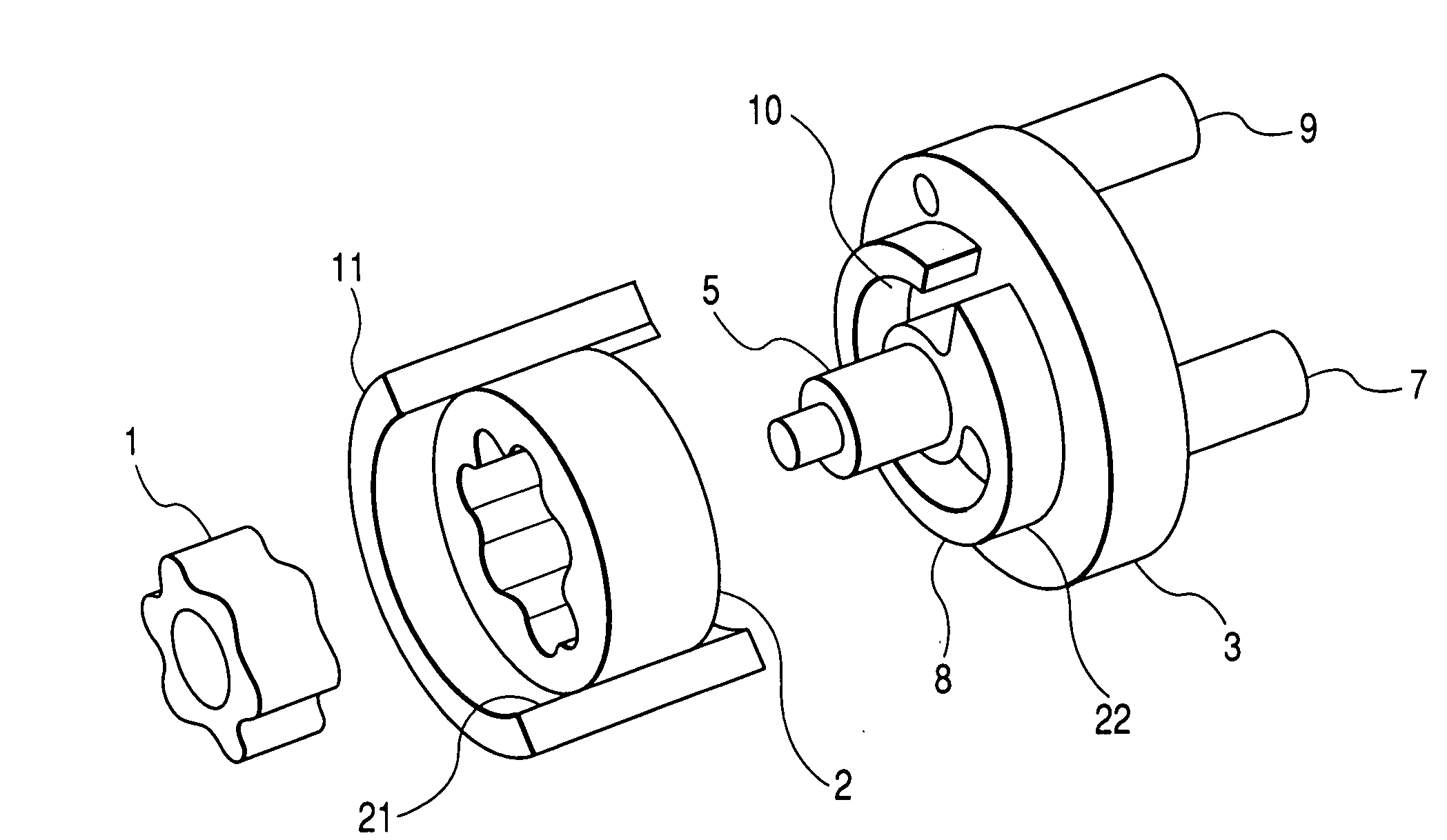 Motor-mounted internal gear pump and electronic device