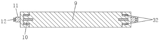 Rotary display device for selling building waterproof roll products and using method thereof