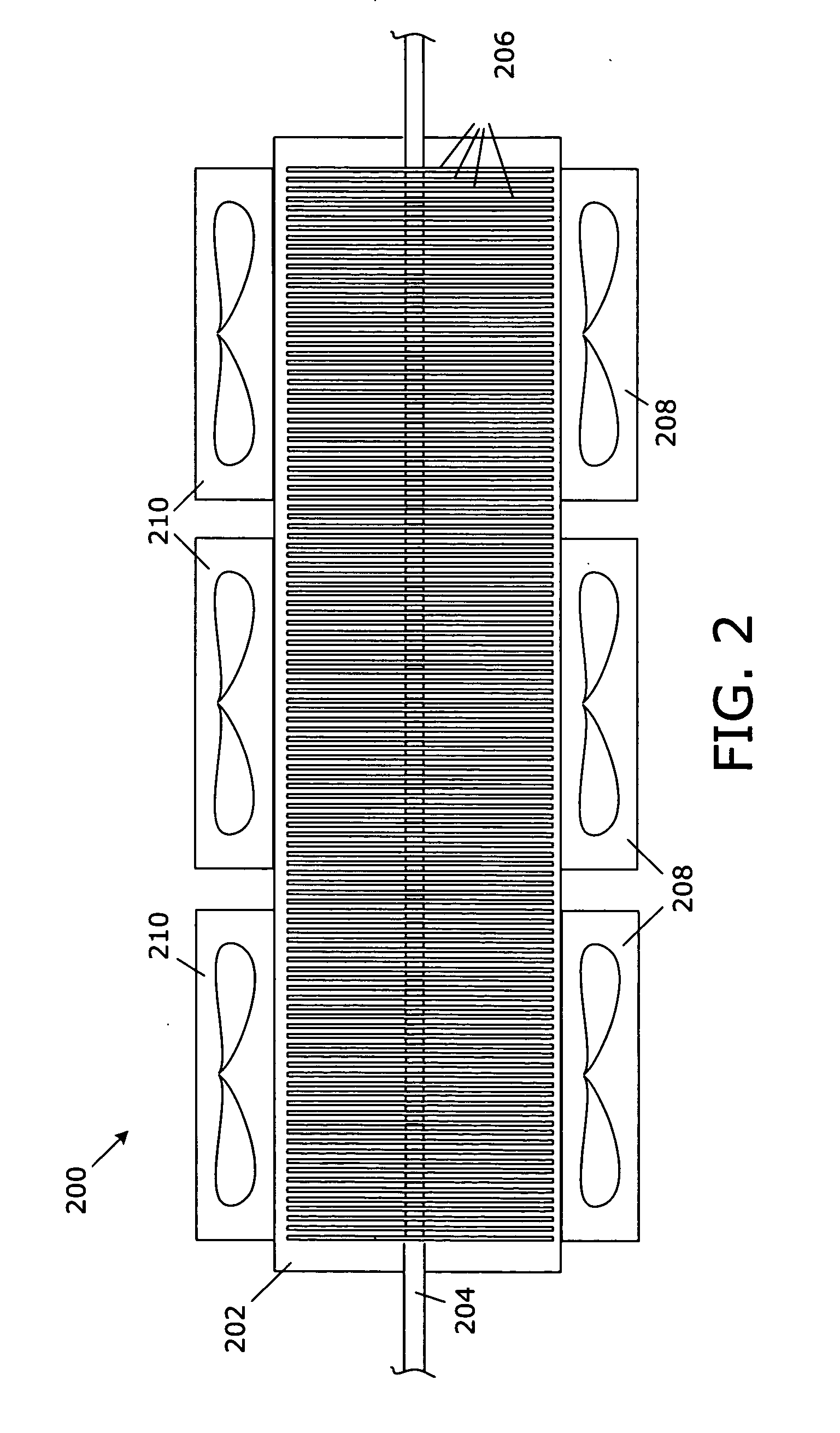 Heat exchanger including flow straightening fins