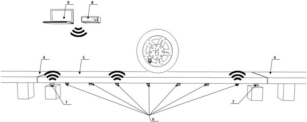 Real-time vertical wheel impact force measurement method based on tire pressure monitoring