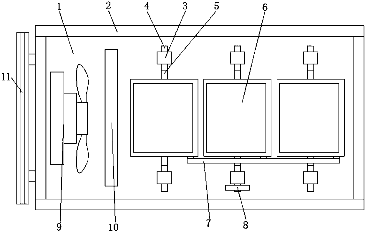 Agricultural product airing device