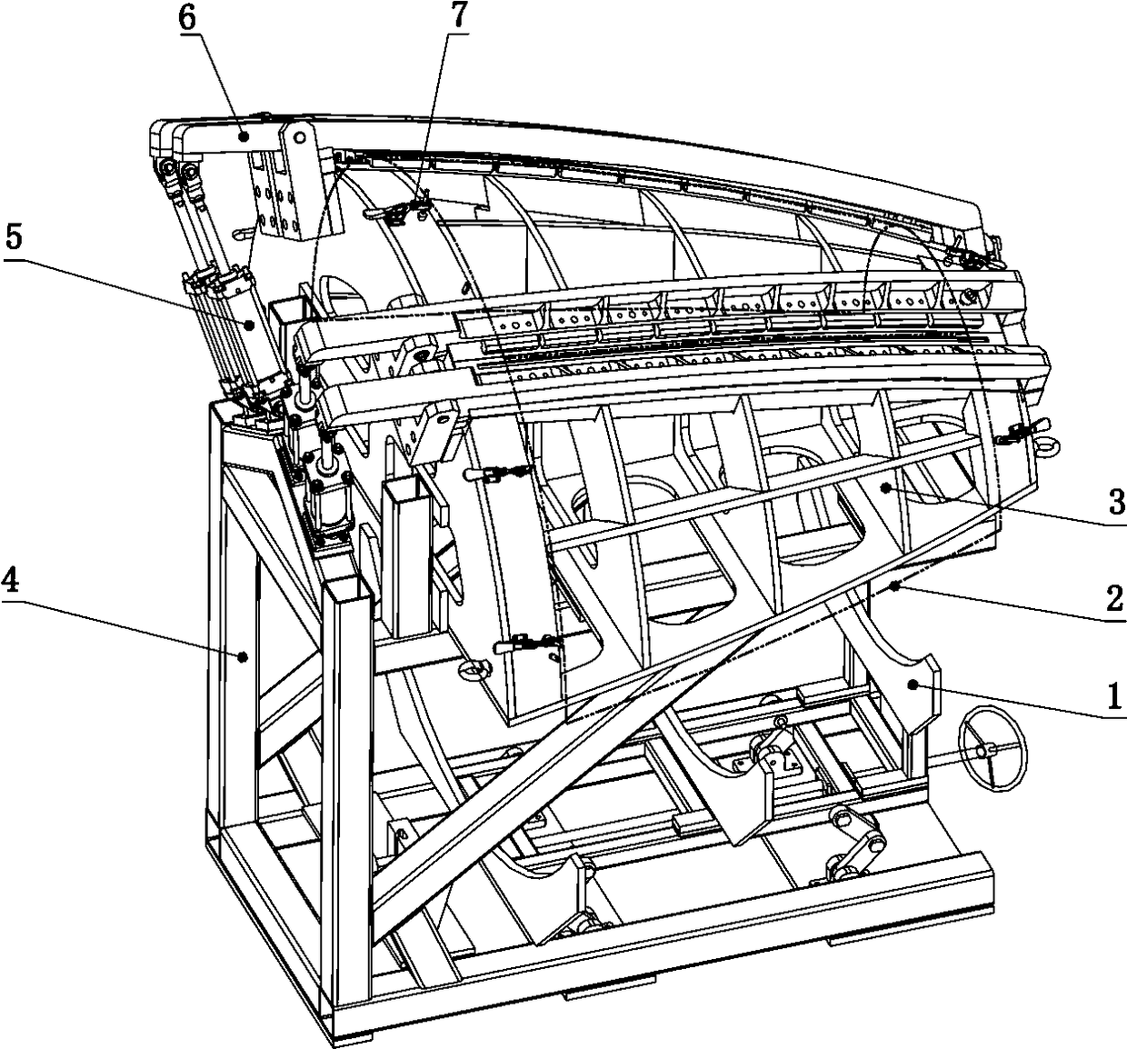 Laser welding tool for engine hood of large aircraft