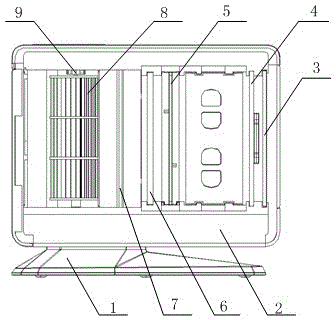 Wind-direction-adjustable air purifier