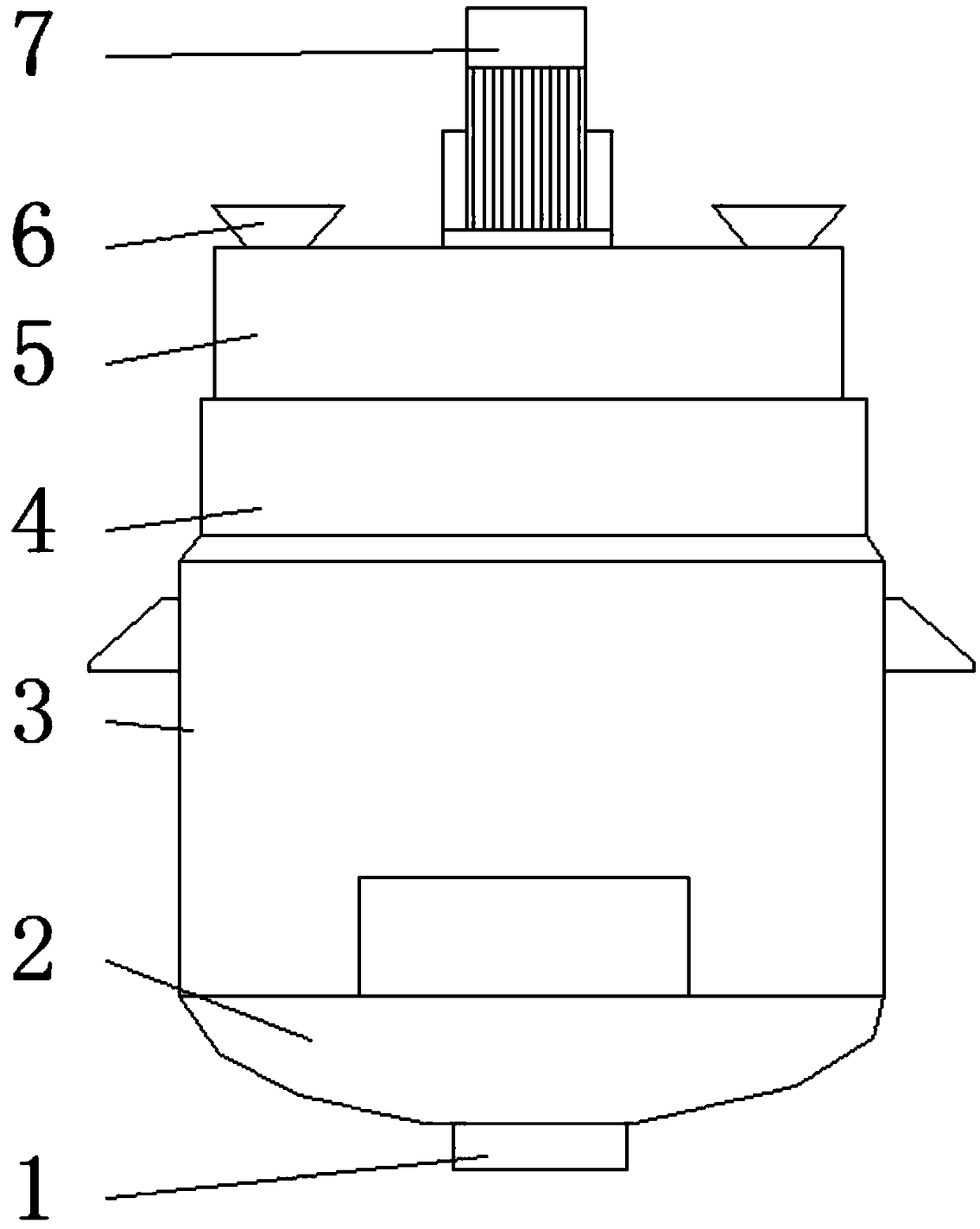 Mixing vehicle mixing mechanism for plastic processing machinery