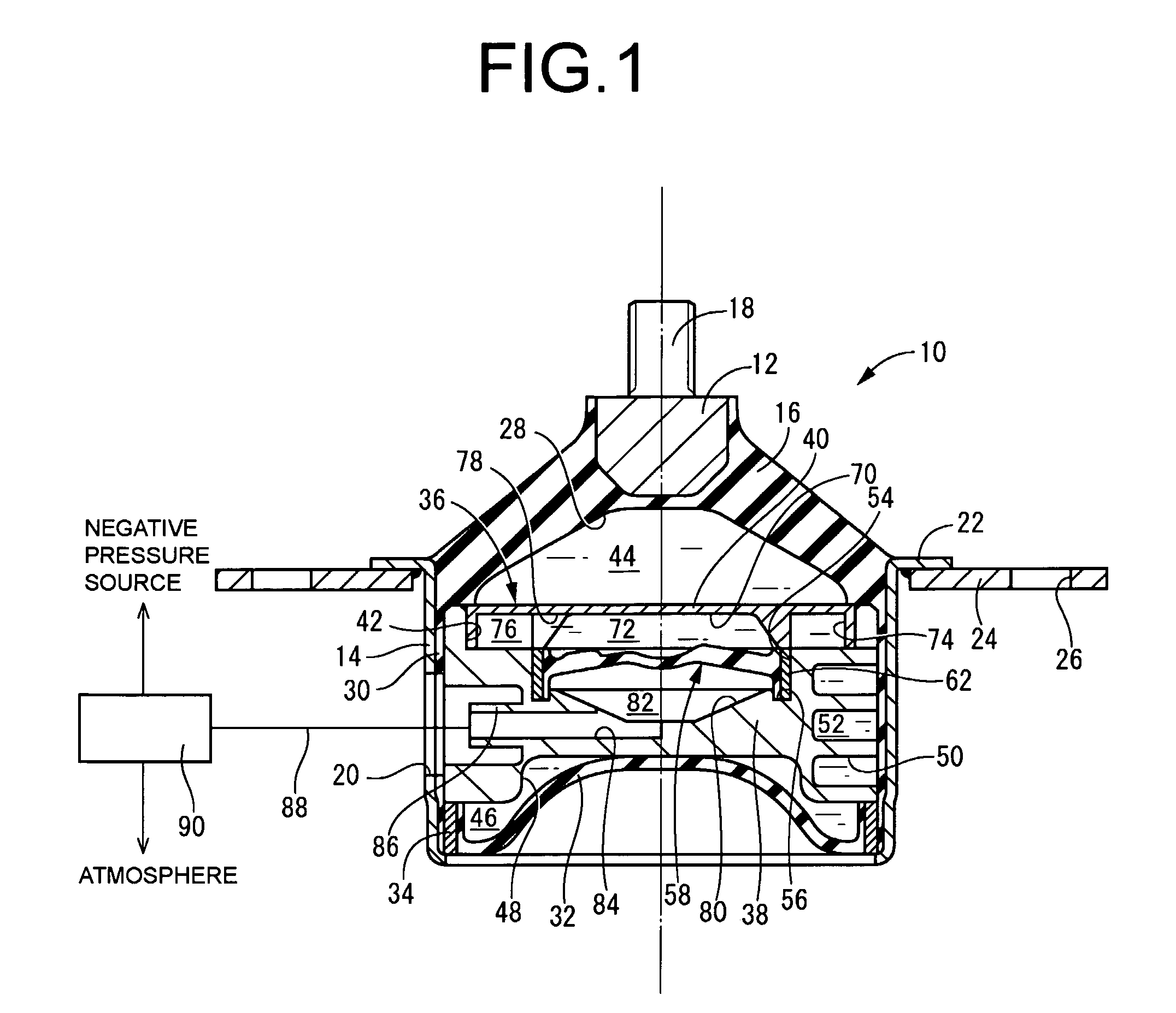 Fluid-filled type vibration-damping device