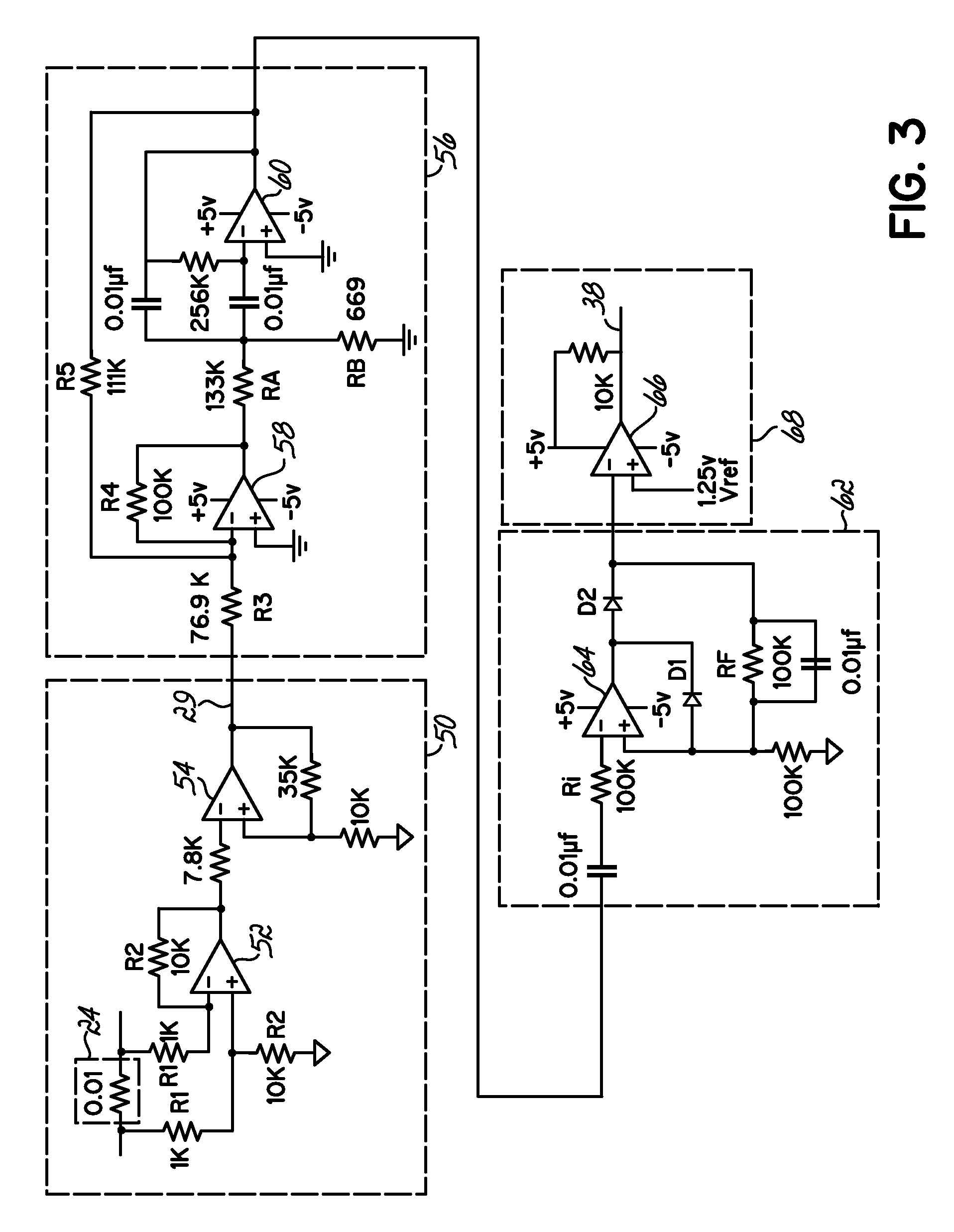 RF amplifier with pulse detection and bias control